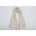 Most popular special design white cashmere scarf with many colors